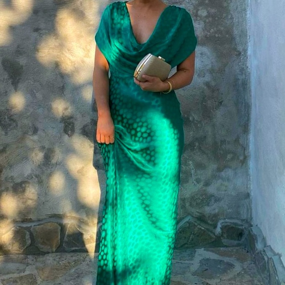 Rat & Boa Green Evening Gown